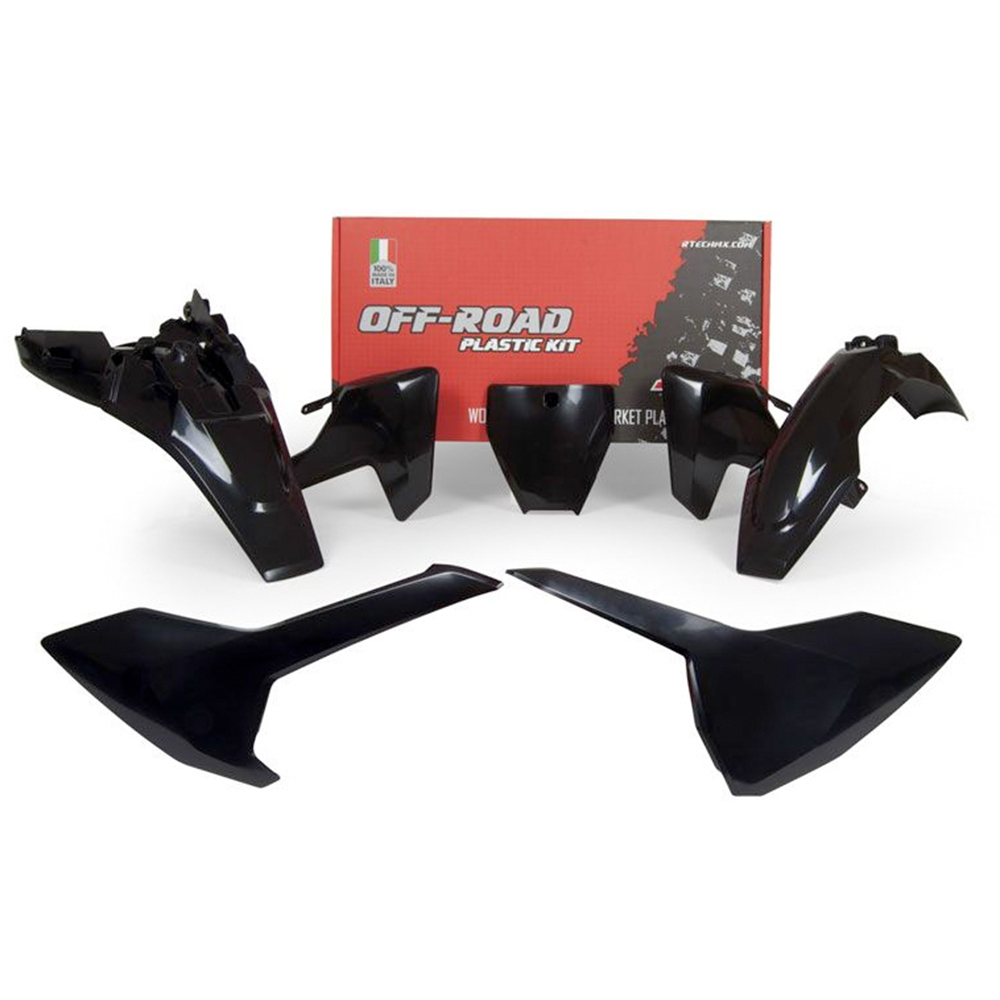 RTECHMX - Kit plastique Husqvarna TC (2018-2022) - RKITHSQNR0585 Noir
