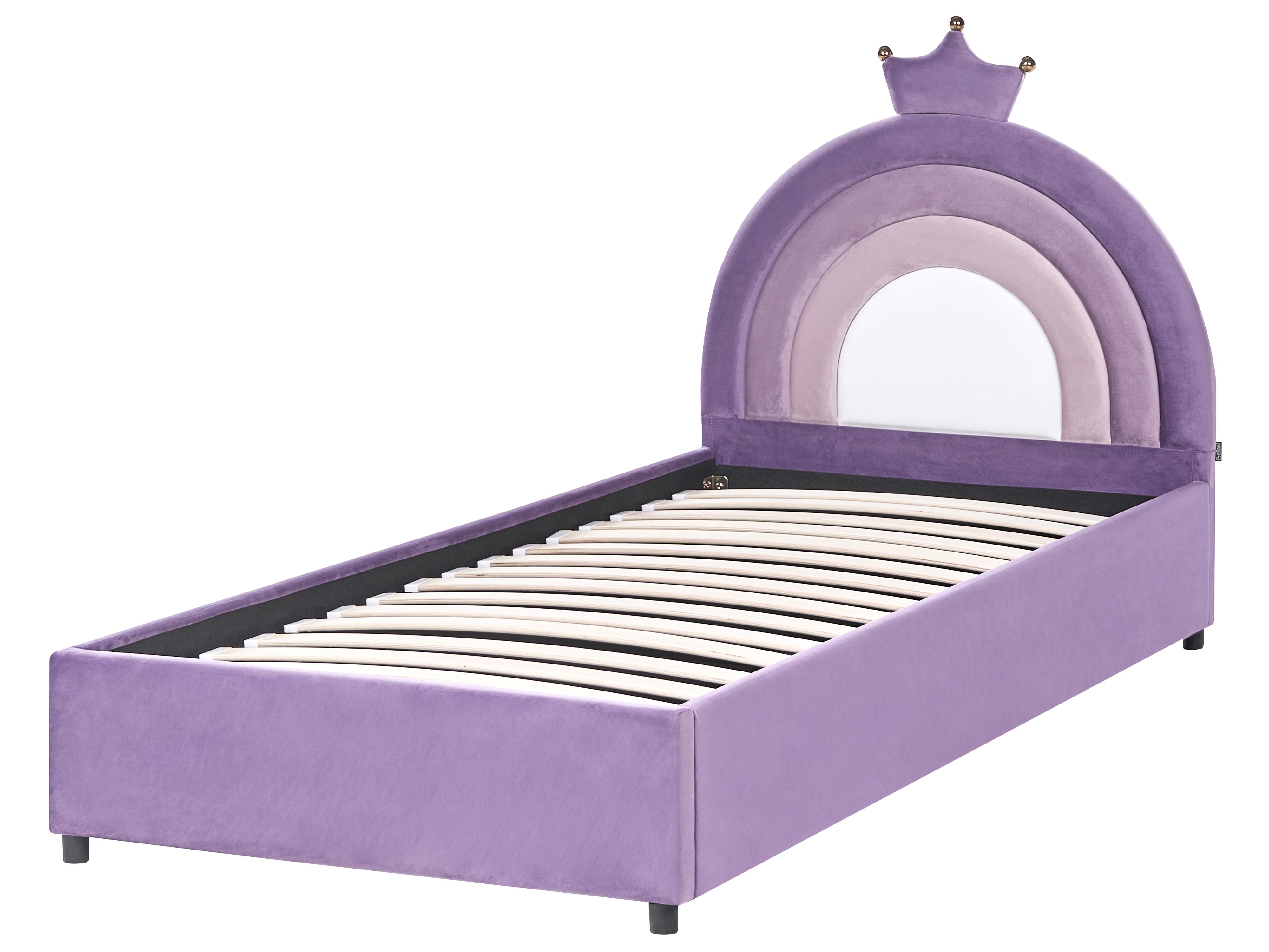 Kinderbed met opbergruimte Kroon Fluweel GRISETOT 90 x 200 cm Paars