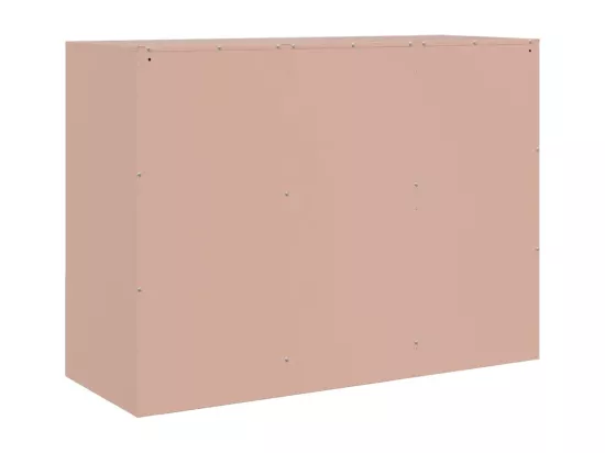 Buffet rose 99x39x73 cm acier