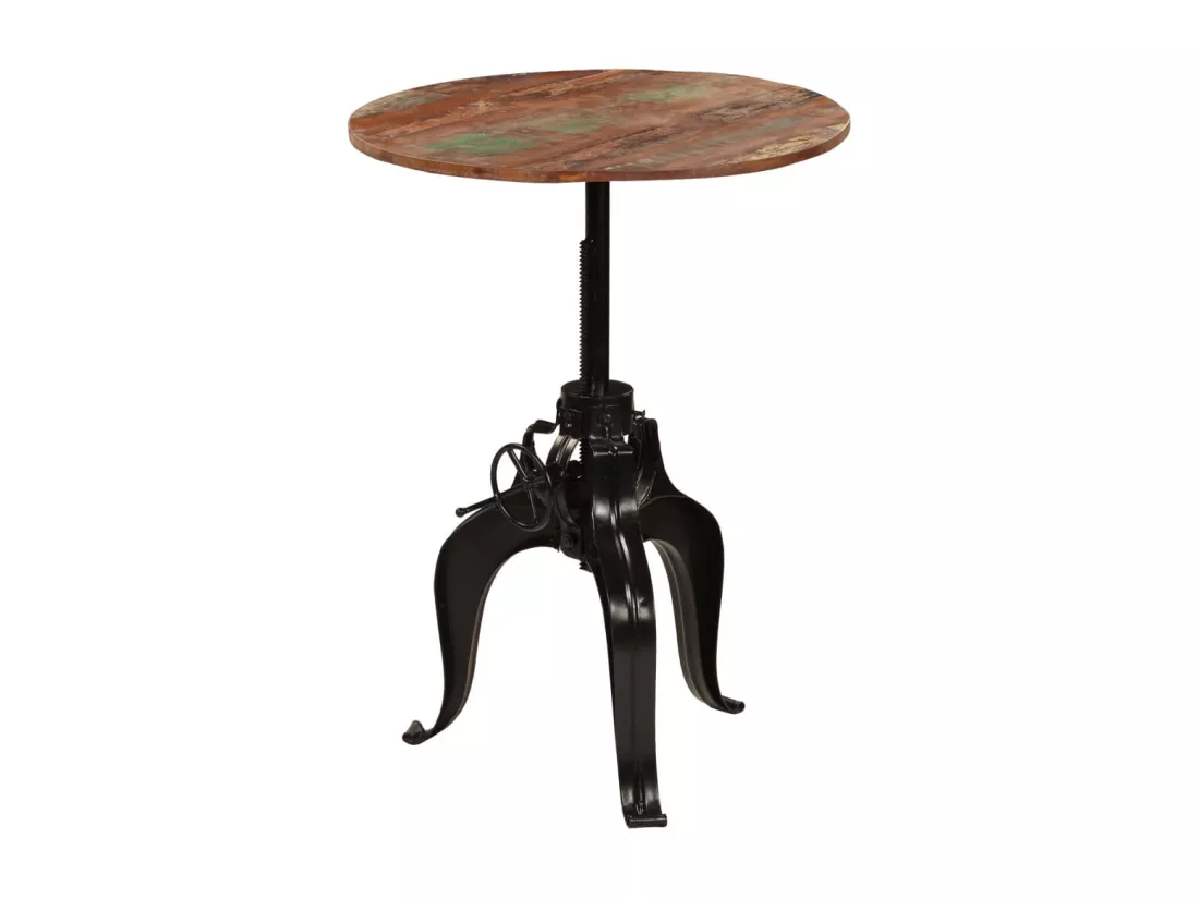 Table de bar Bois de récupération massif 75 x (76-110) cm