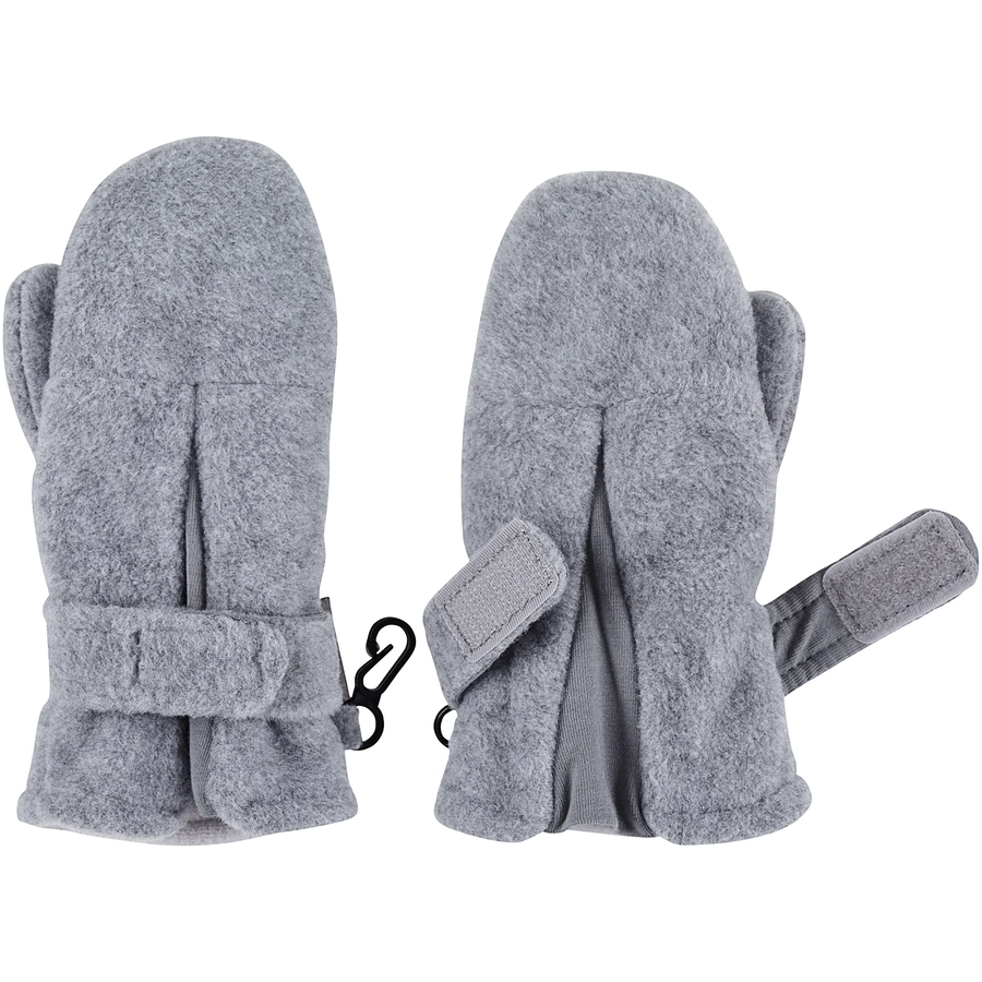 Sterntaler Fäustlinge Microfleece uni silber mel.
