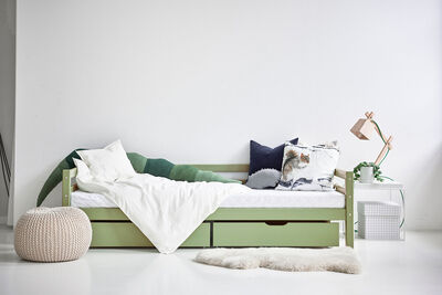 Hoppekids Enkeltseng ECO Dream 90x200 cm, Pale Green