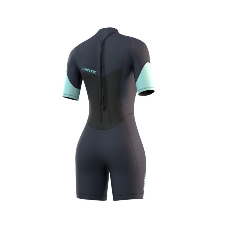SHORTY MYSTIC BRAND 3/2 BACKZIP FEMME BLEU
