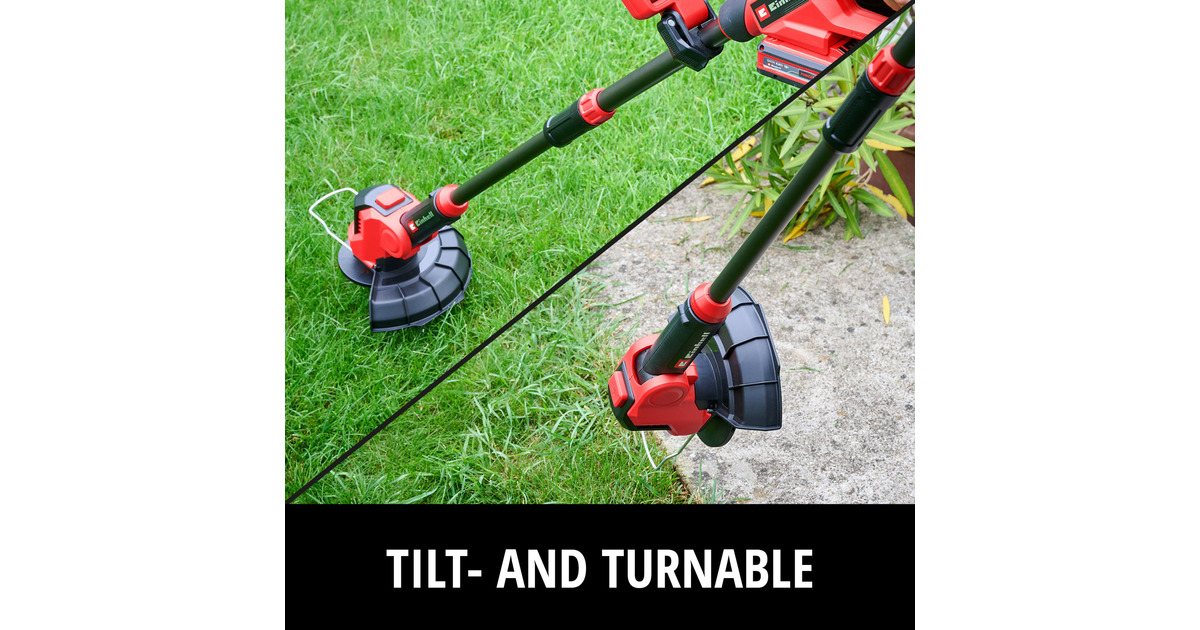 EINHELLGE-CT 18/25 Li-Solo Accu Grastrimmer  (Rood/zwart, Accu en oplader niet inbegrepen)