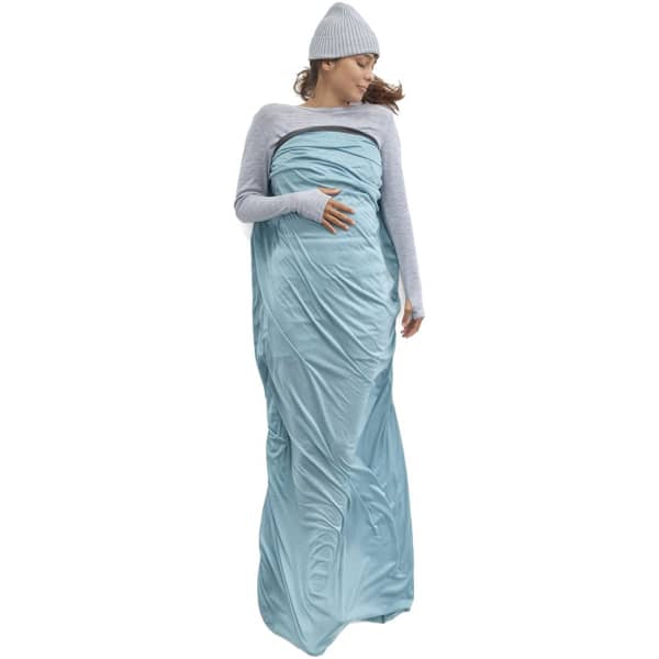 Drap sac de couchage SEA TO SUMMIT COMFORT BLEND SLEEPING BAG LINER RECTANGULAR BLUE