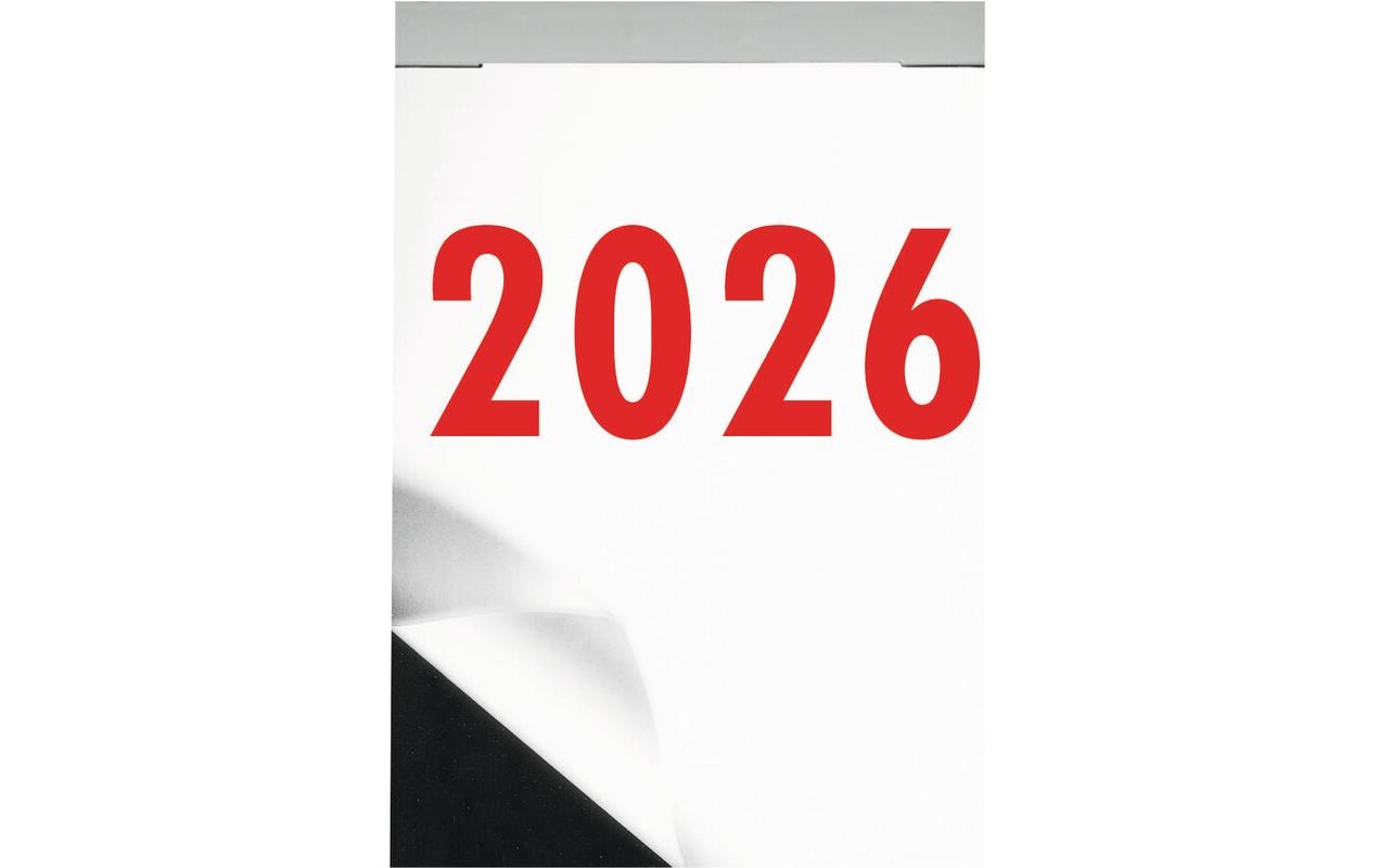 Abreisskalender Abreisskalender Tag 6.5 x 9.8 cm, hochWandkalender 2026