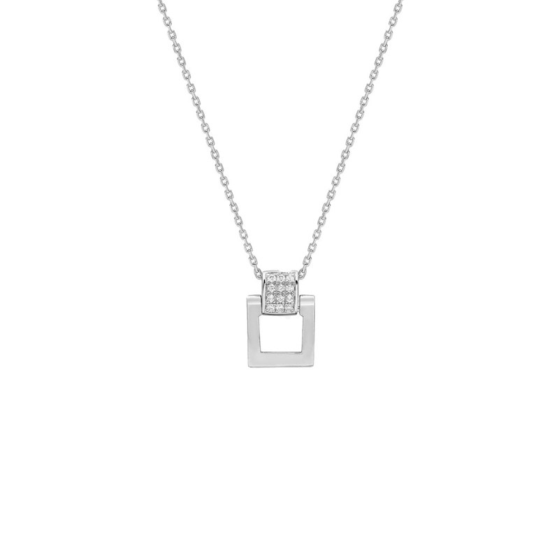 Collier Femme - Or 18 Carats - Diamant 0,05 Carats - Longueur : 42 cm