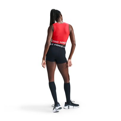 Débardeur Crop Nike Dri-Fit Pro 365 Crop Rouge Femme