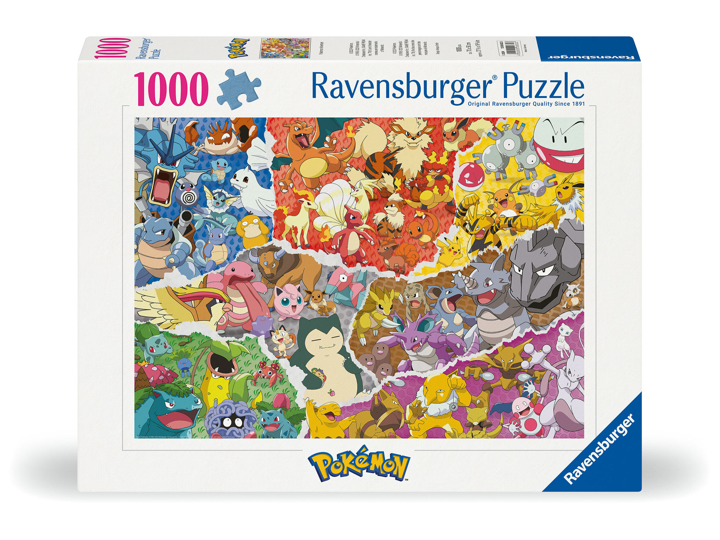 PUZZLE POKÉMON RAVENSBURGER 1000 PEÇAS