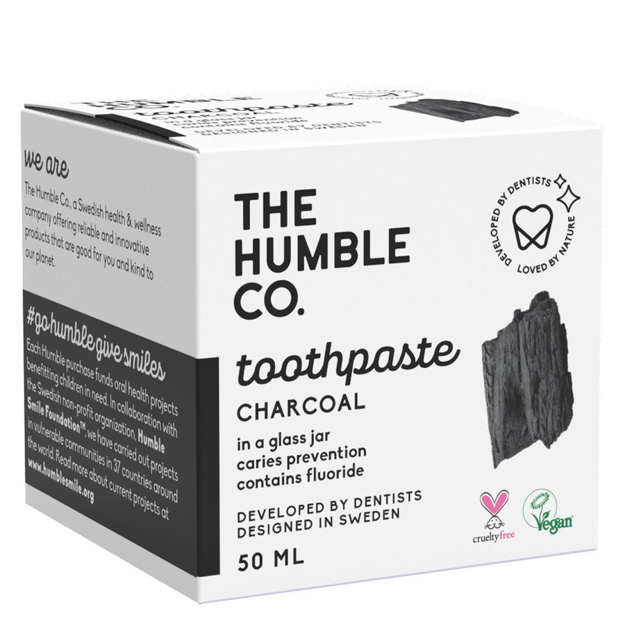 The Humble Co Natural Toothpaste In Jar Charcoal 50ml