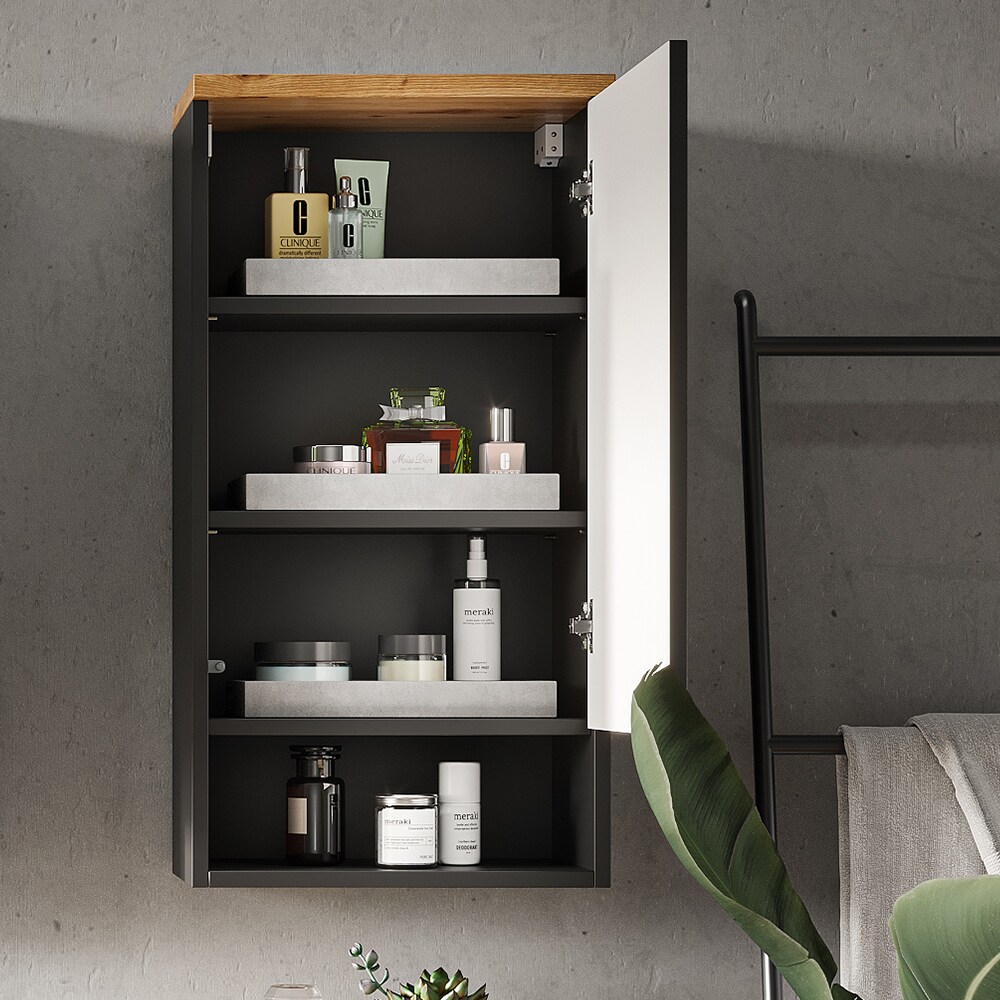 Vicco Hängeschrank Badschrank Badezimmerschrank Eden hängend 1 Tür 4 Fächer