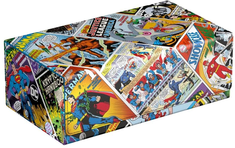 Kartenbox DC Justice League Collectors Case Vintage ComicsZur Aufbewahrung von Sammelkarten und Kartenboxen