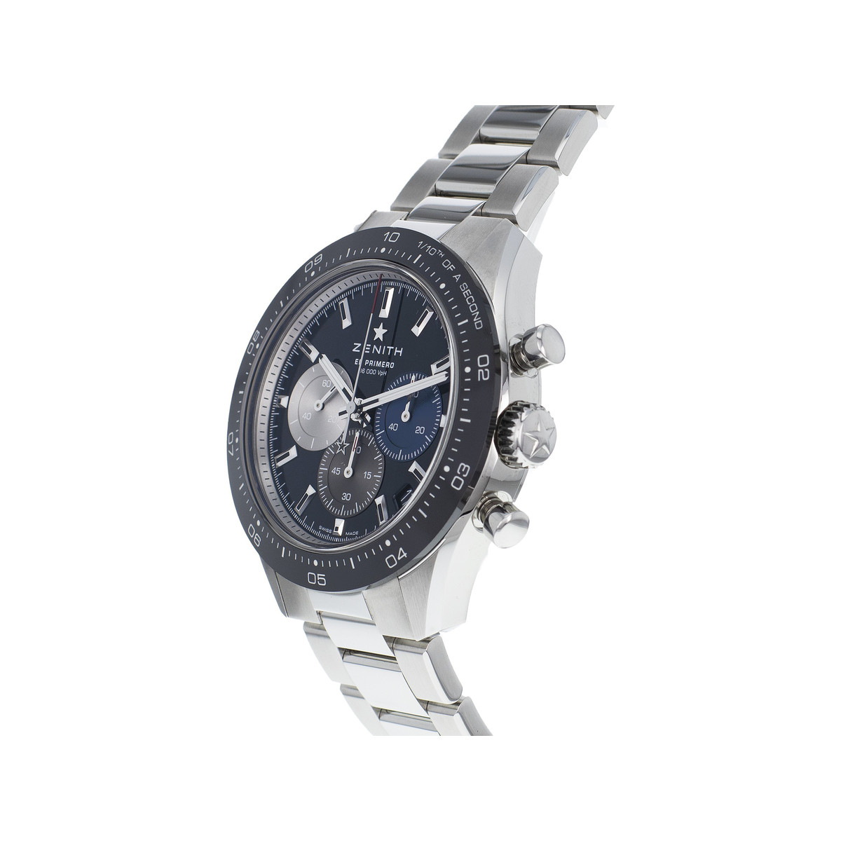 Montre d'occasion Zenith Chronomaster homme chronographe automatique acier