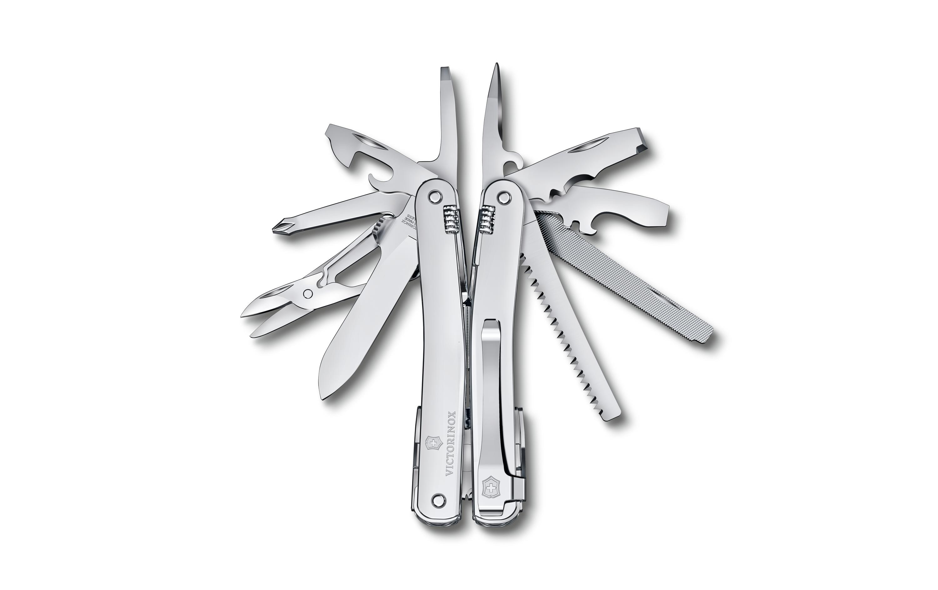SwissTool Spirit MX Clip Silver Blister<br>Schweizer Offiziersmesser