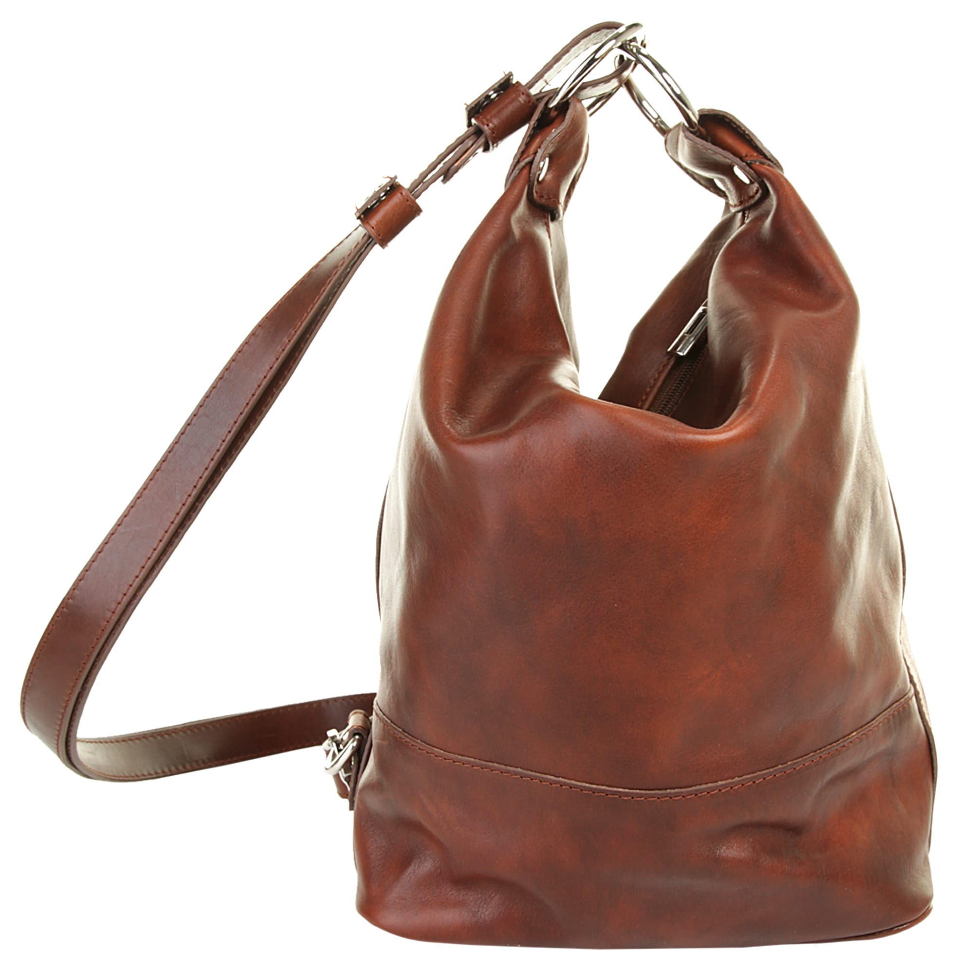 Piké Cityrucksack echt Leder, Made in Italy
