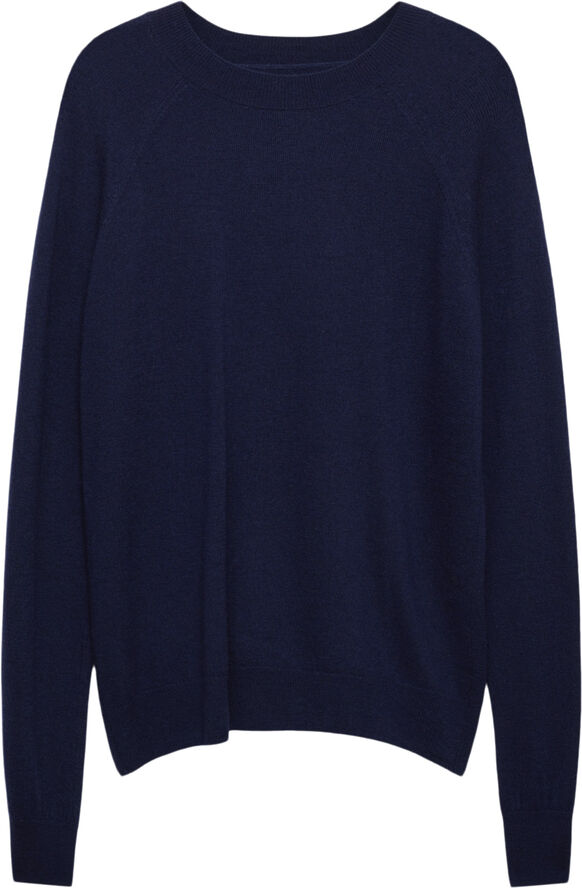 MANGO 100% wool sweater Navy