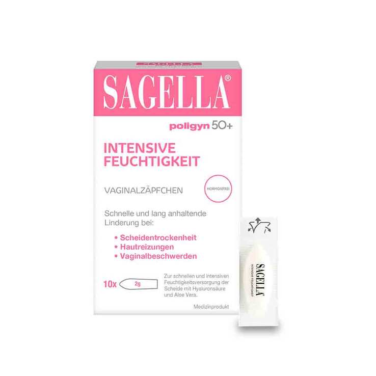 Sagella poligyn 50 + intensive Feuchtigkeit Ovula, 10 St