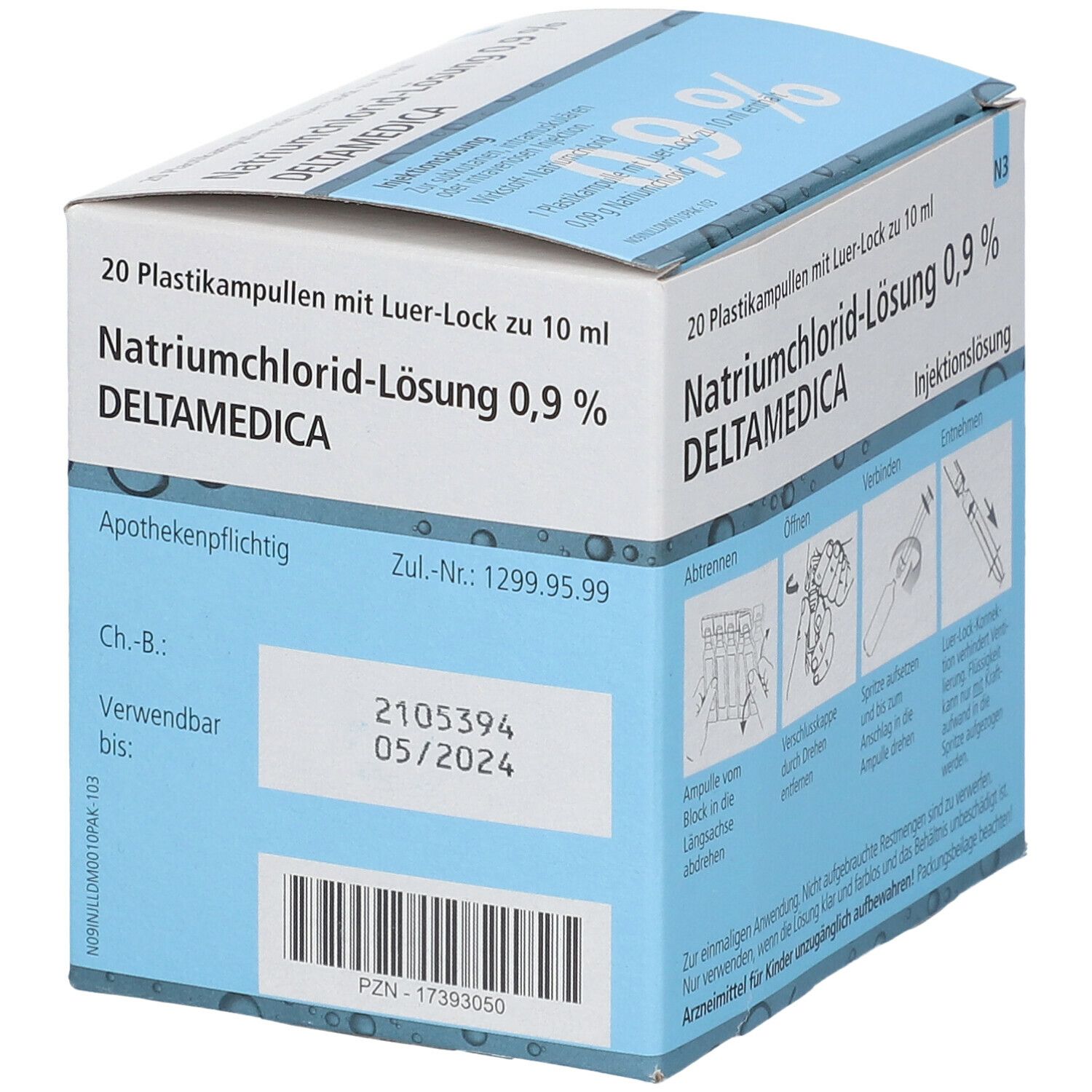 Natriumchlorid-Lösung 0,9 % DELTAMEDICA