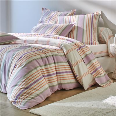 Linge de lit rayures
