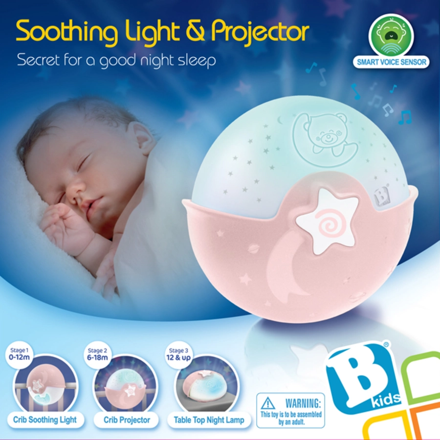 Infantino Schlummerlampe & Projektor Rosa