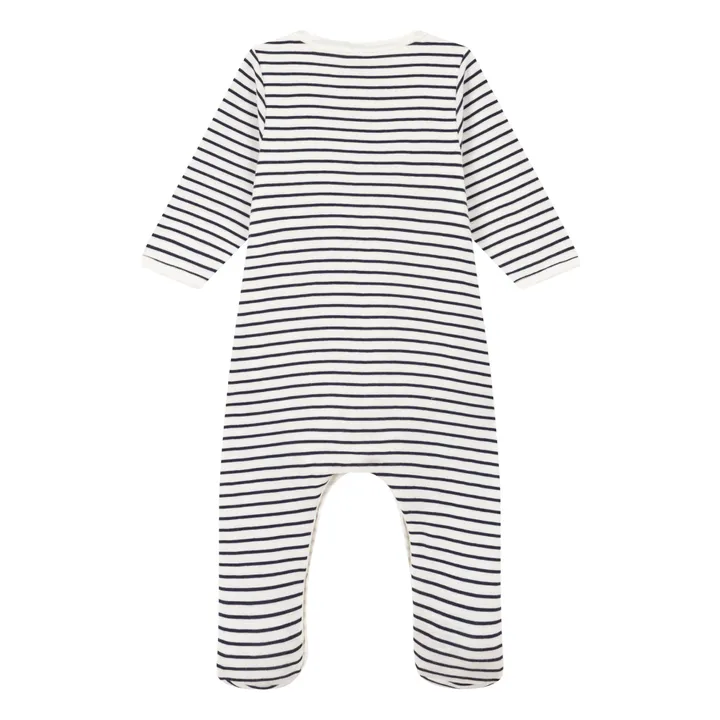Petit Bateau Pyjama Malo Rayé | Bleu marine