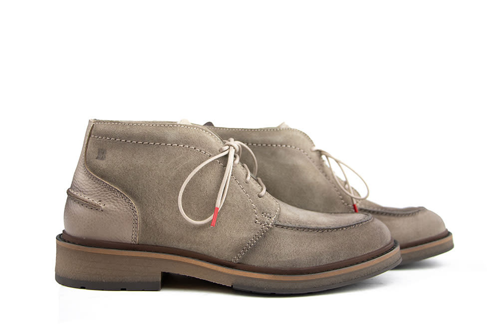 Berkelmans Veterboot Nijvel Taupe Suède