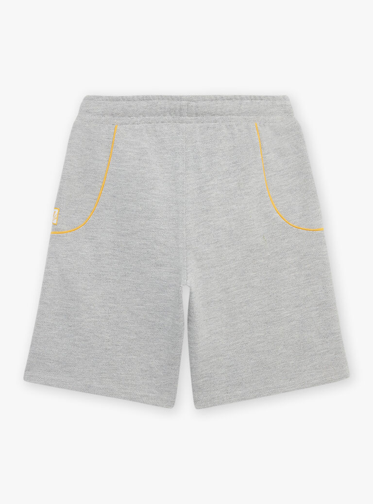 Bermuda gris en molleton