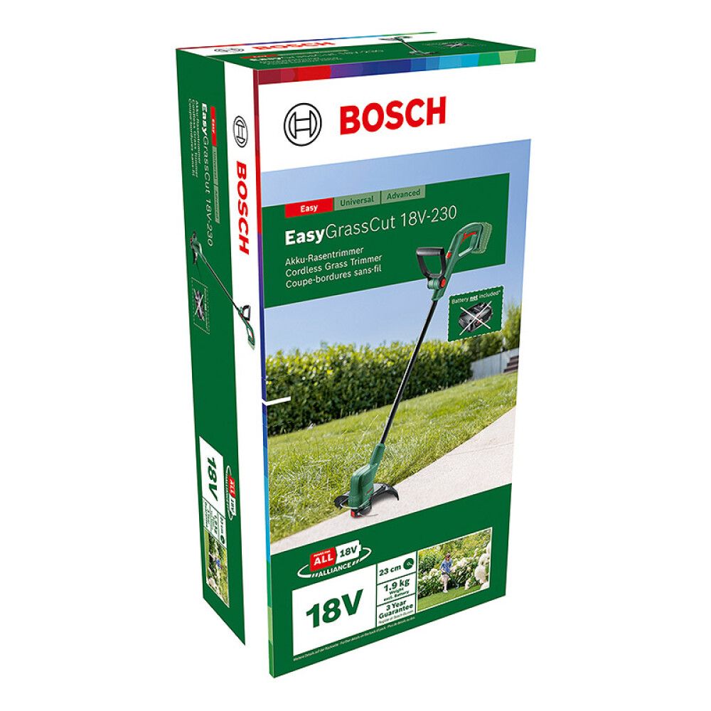 GRESSTRIMMER BOSCH EASY GRASSCUT 18V-230 P4A 1X2.0AH