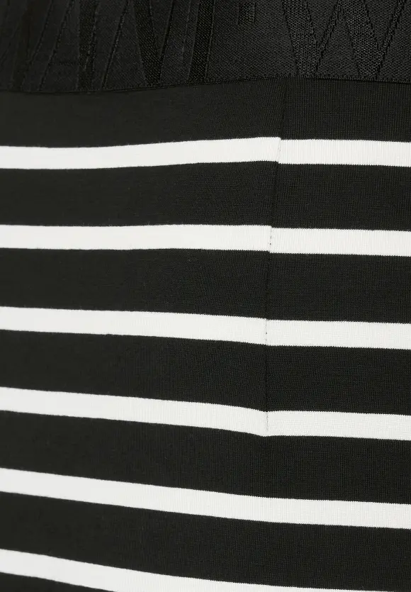 Gestreifter Midirock - Black