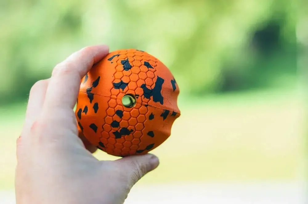 Non-stop Dogwear Dog Ball 70x70 Orange/black