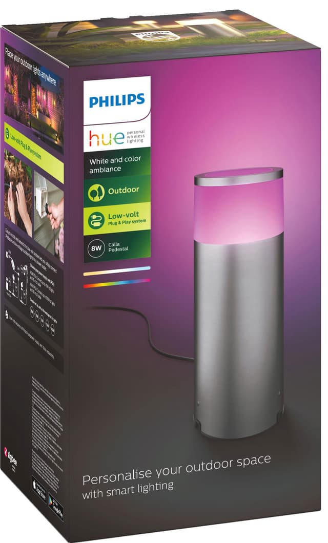 Philips Hue Calla WCA LV lampesokkel (inox)