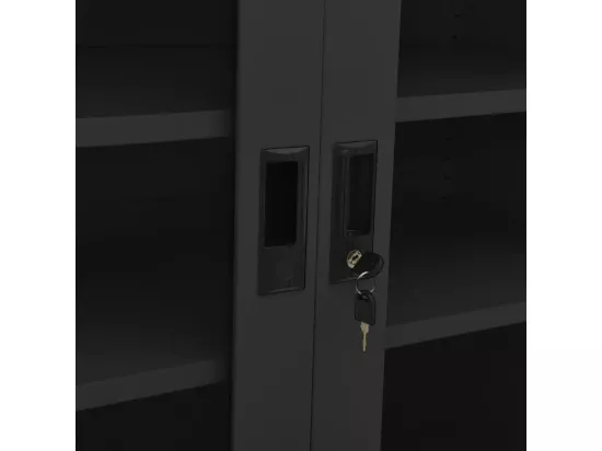 Armoire de bureau Anthracite 90x40x90 Acier