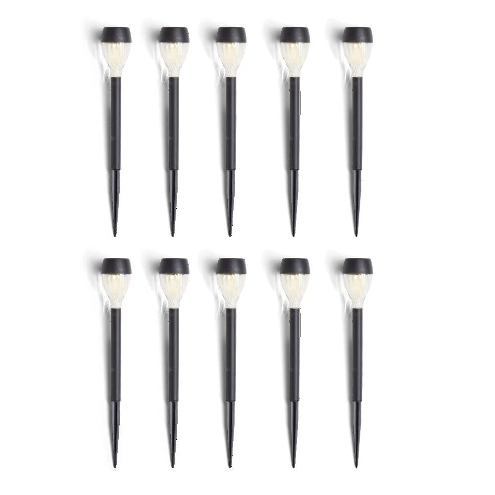 Lot de 10 bornes solaires H30cm
