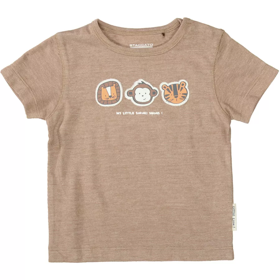 Staccato T-Shirt toffee strukturiert