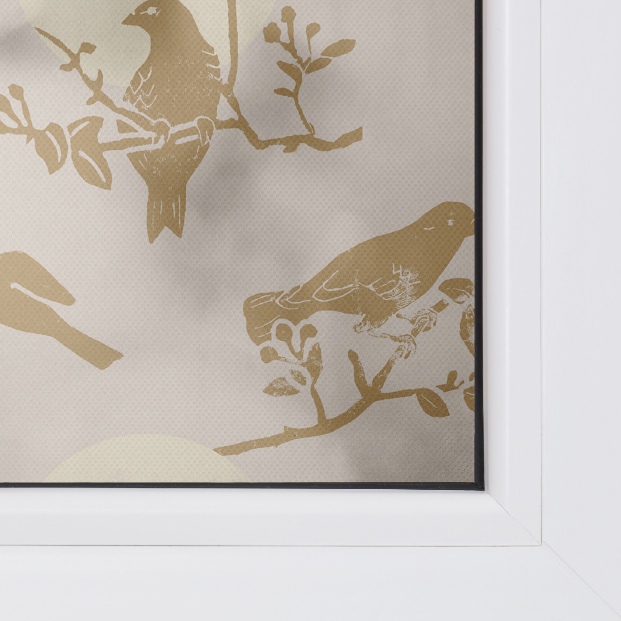 Lichtblick Fensterfolie selbstklebend, Sichtschutz, Moon Birds - Beige