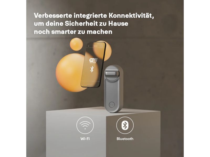 Yale Linus L2 Smart Lock und Smart Fingerprint Keypad Silbe Smart Keypad mit Türschloss