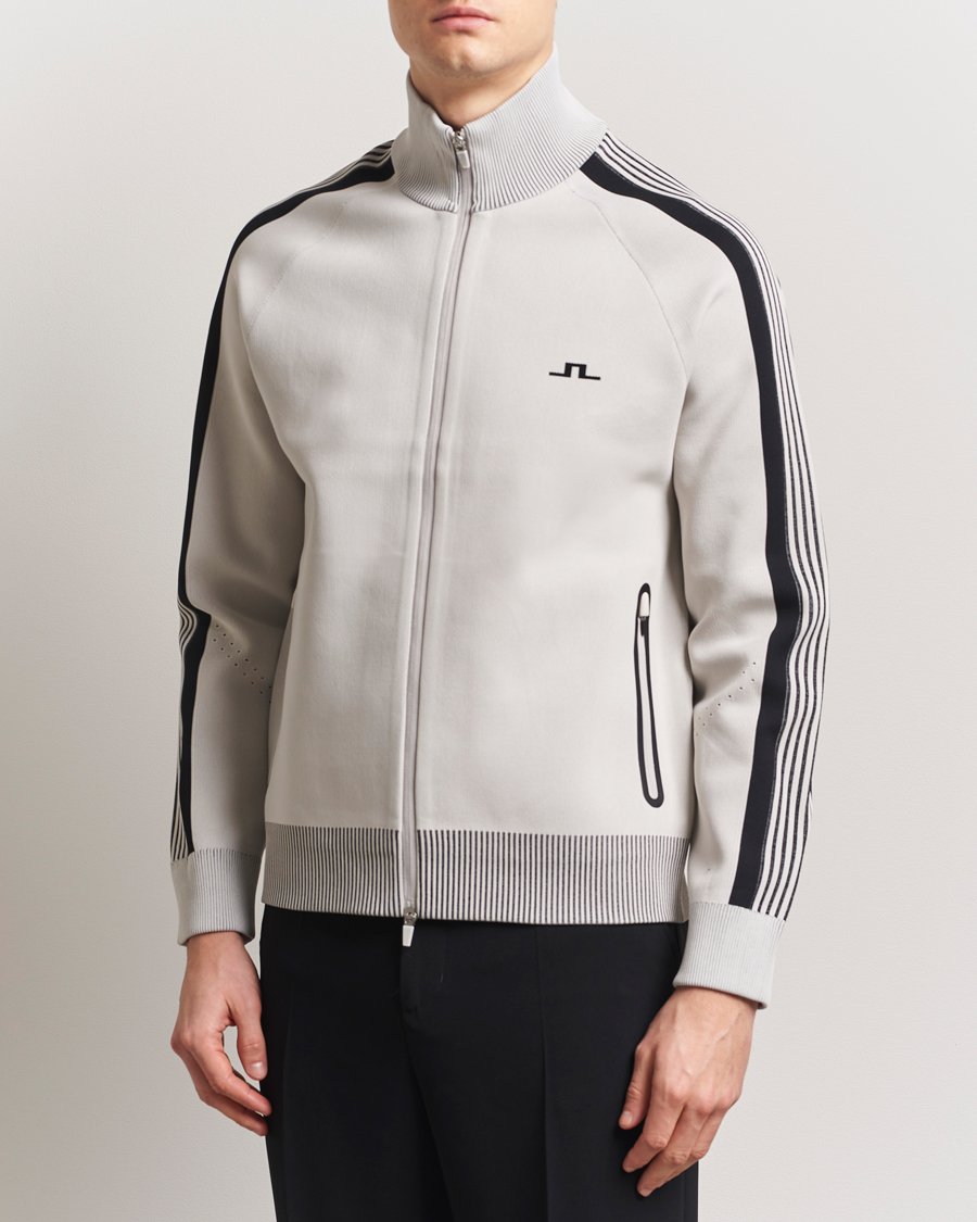 J.Lindeberg Max Tech Knit Track Jacket Moonbeam
