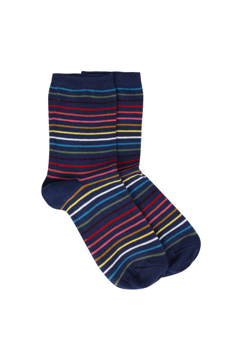 Chaussettes rayées - coton