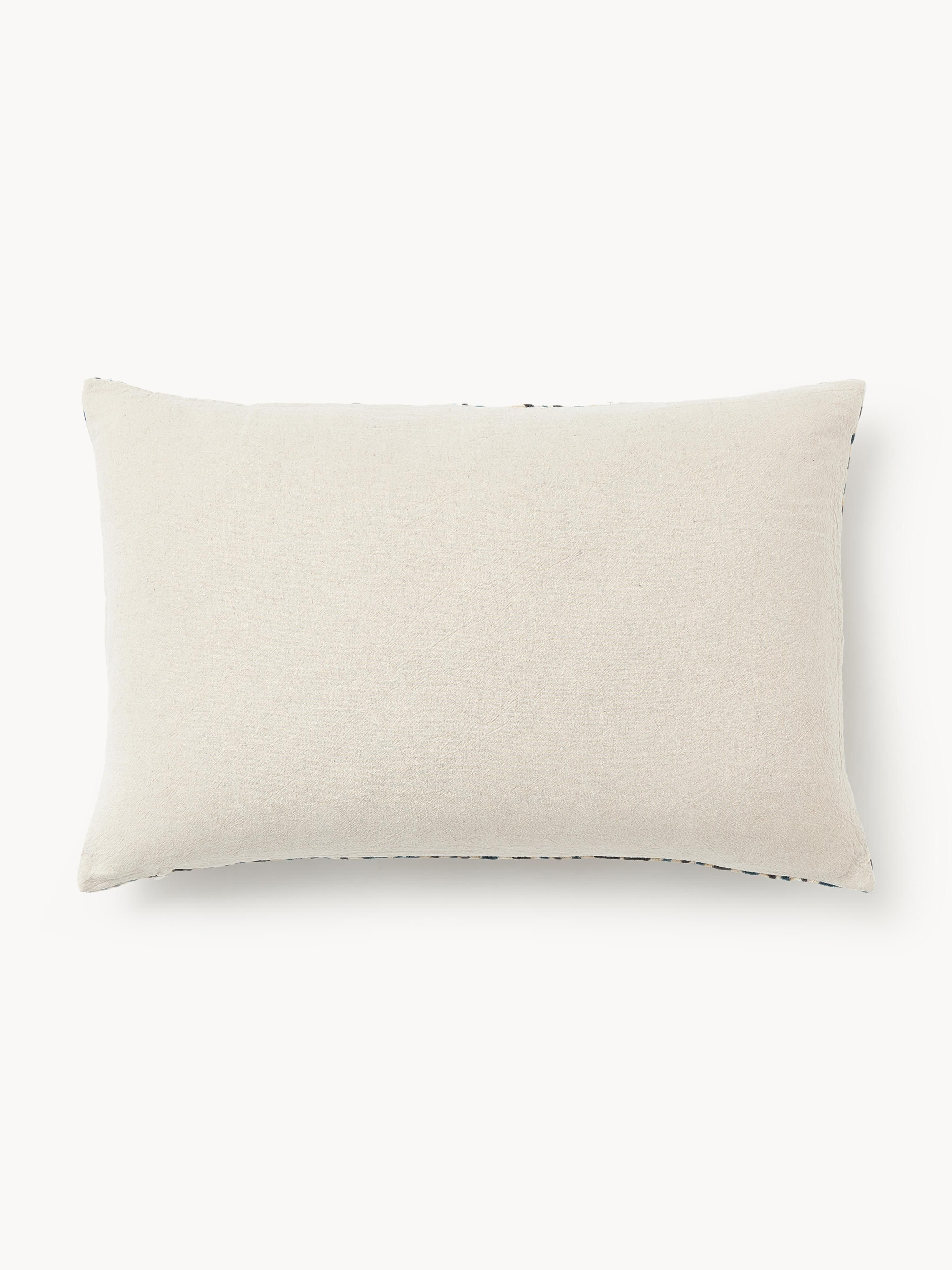Viscose kussenhoes Hayden met geweven jacquardpatroon