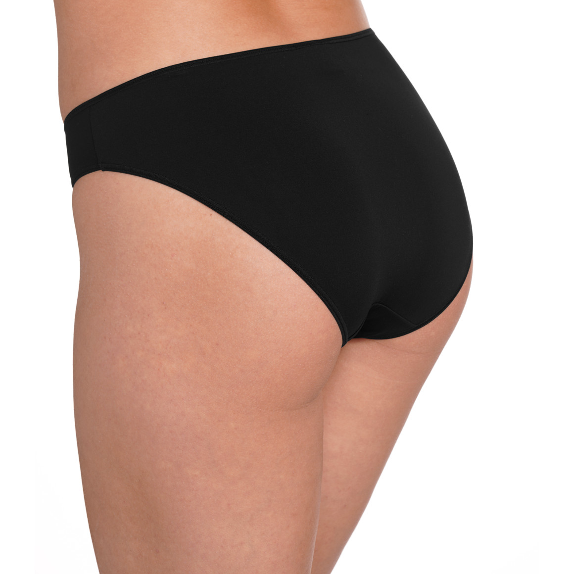 Gina Benotti 3 Damen Slips im Basic-Look schwarz