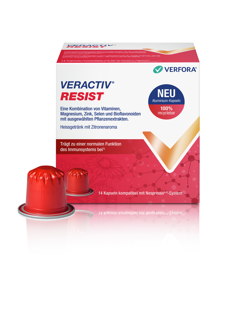 VERACTIV Resist<br>14 Stück, Karton, nespresso Kapseln Alu