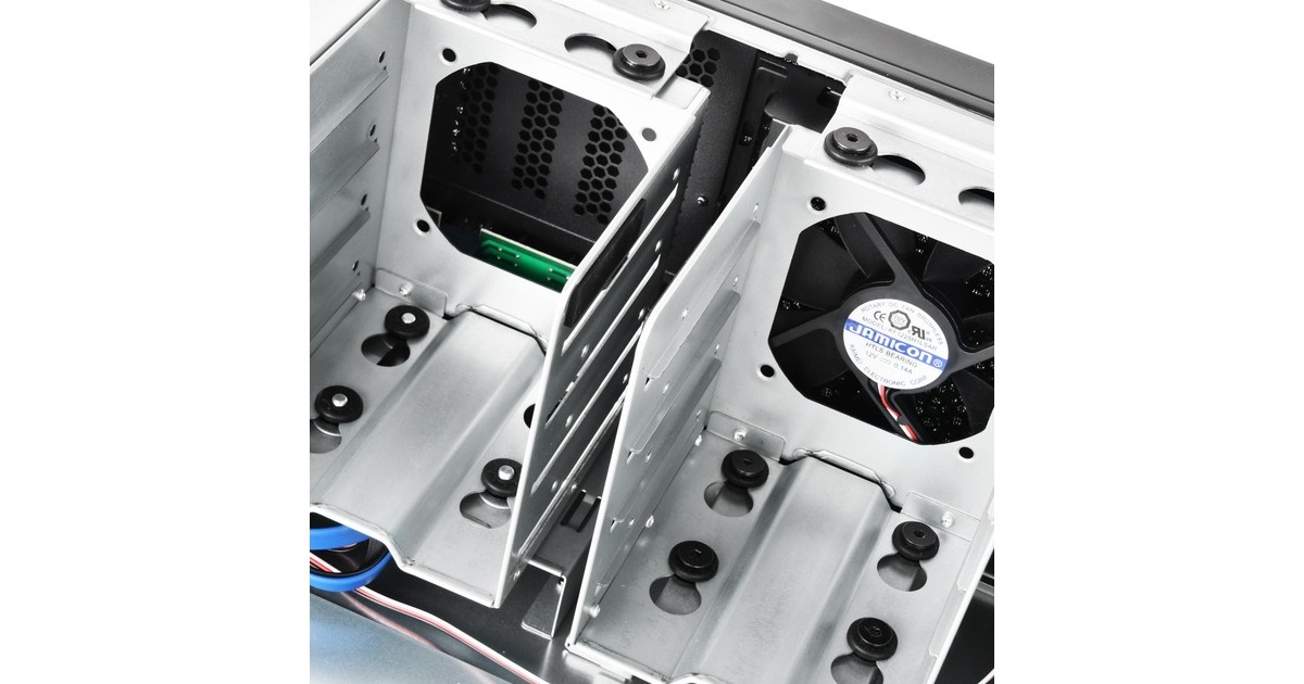 SilverStoneRM400 rack behuizing  (Zwart | 2x USB-A 3.2 (5 Gbit/s))