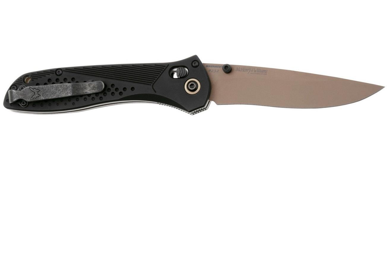 Benchmade 710FE-2401 Flat Earth PVD CPM MagnaCut, Black Aluminum, Limited Edition 2024 zakmes