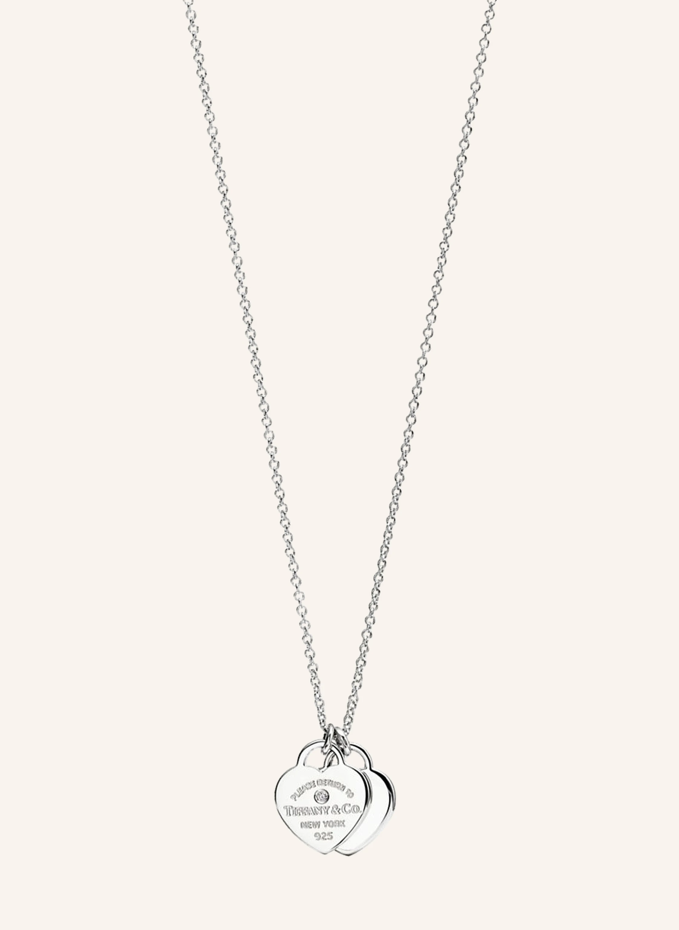 TIFFANY & Co. Halskette RETURN TO TIFFANY™ aus Sterlingsilber mit einem Diamanten