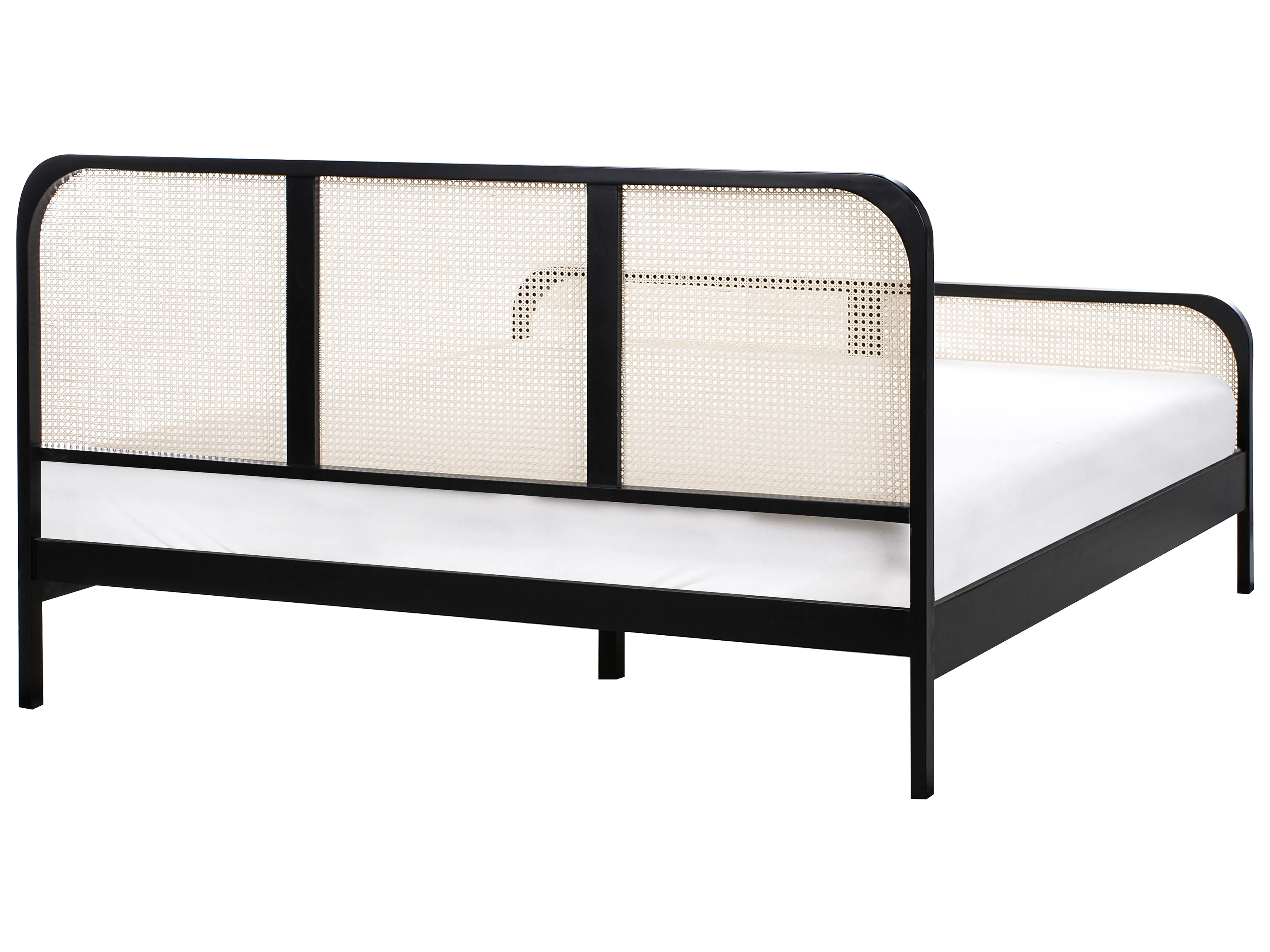 Bed Dennenhout GONFARON 180 x 200 cm Zwart