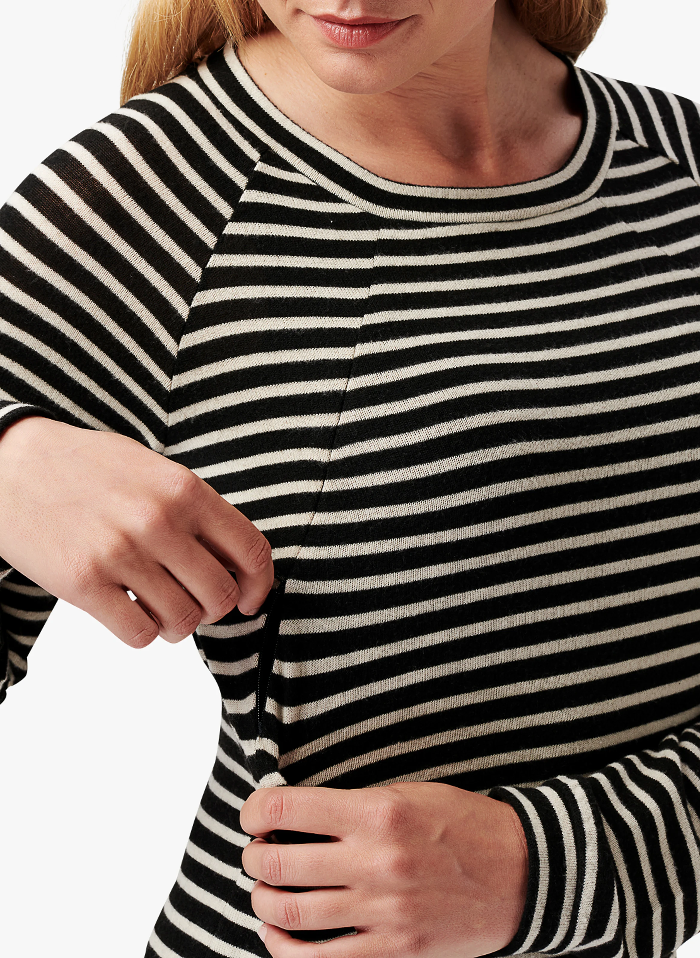 POTOSI - T-shirt de grossesse à manches longues | Noir