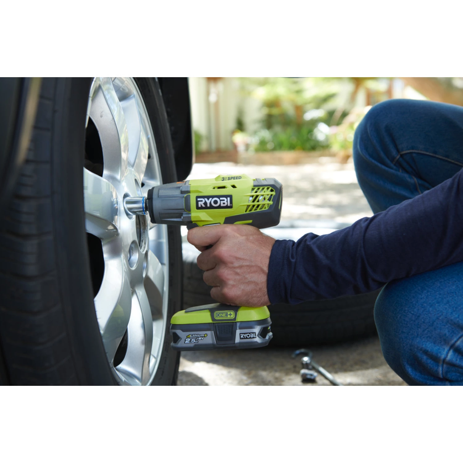 Ryobi R18IW3-0 ONE  18V Li-Ion Accu slagmoersleutel body - 400Nm - 1/2