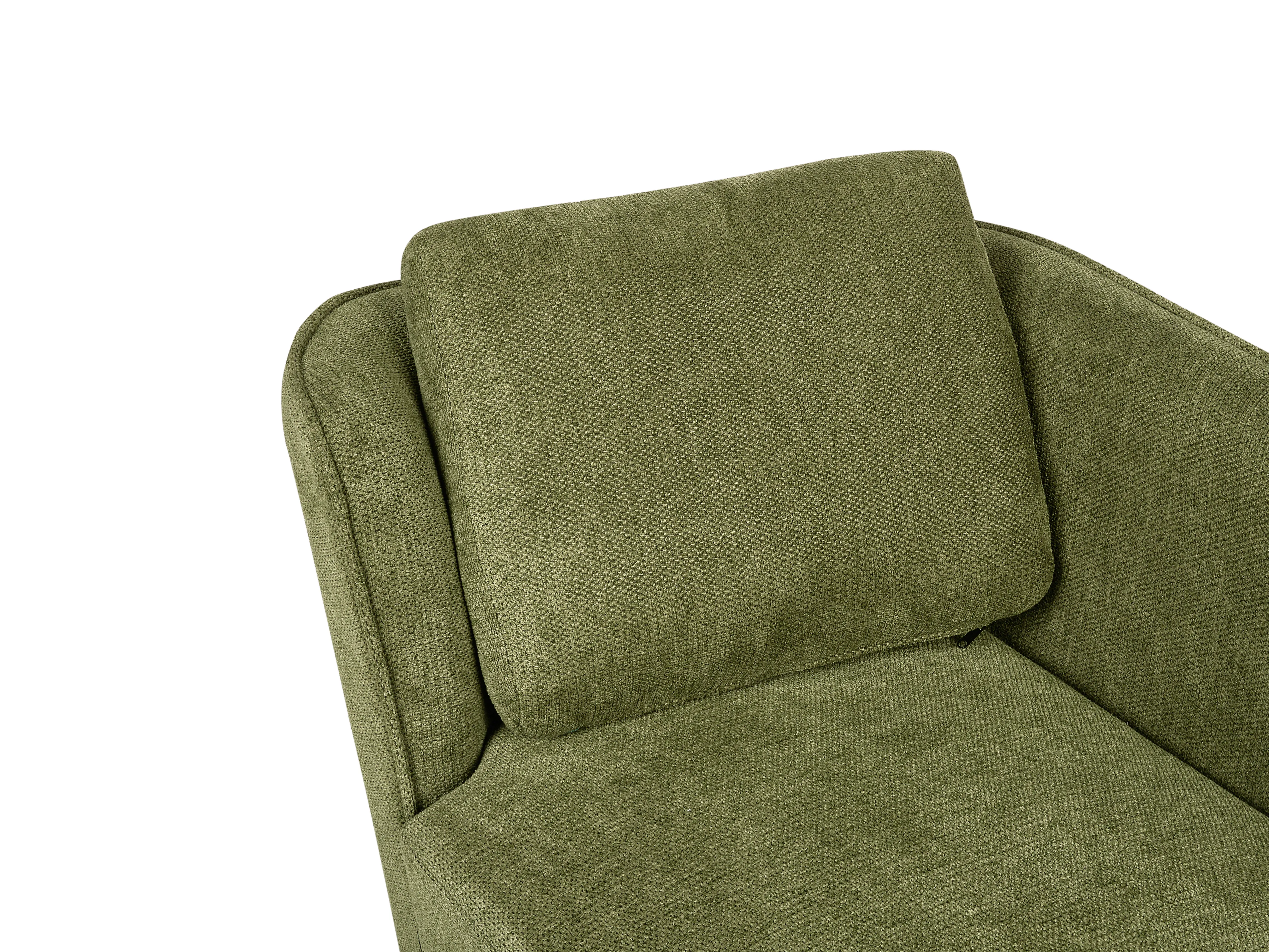 Linkszijdige chaise longue ARTHEZE Stof Donkergroen