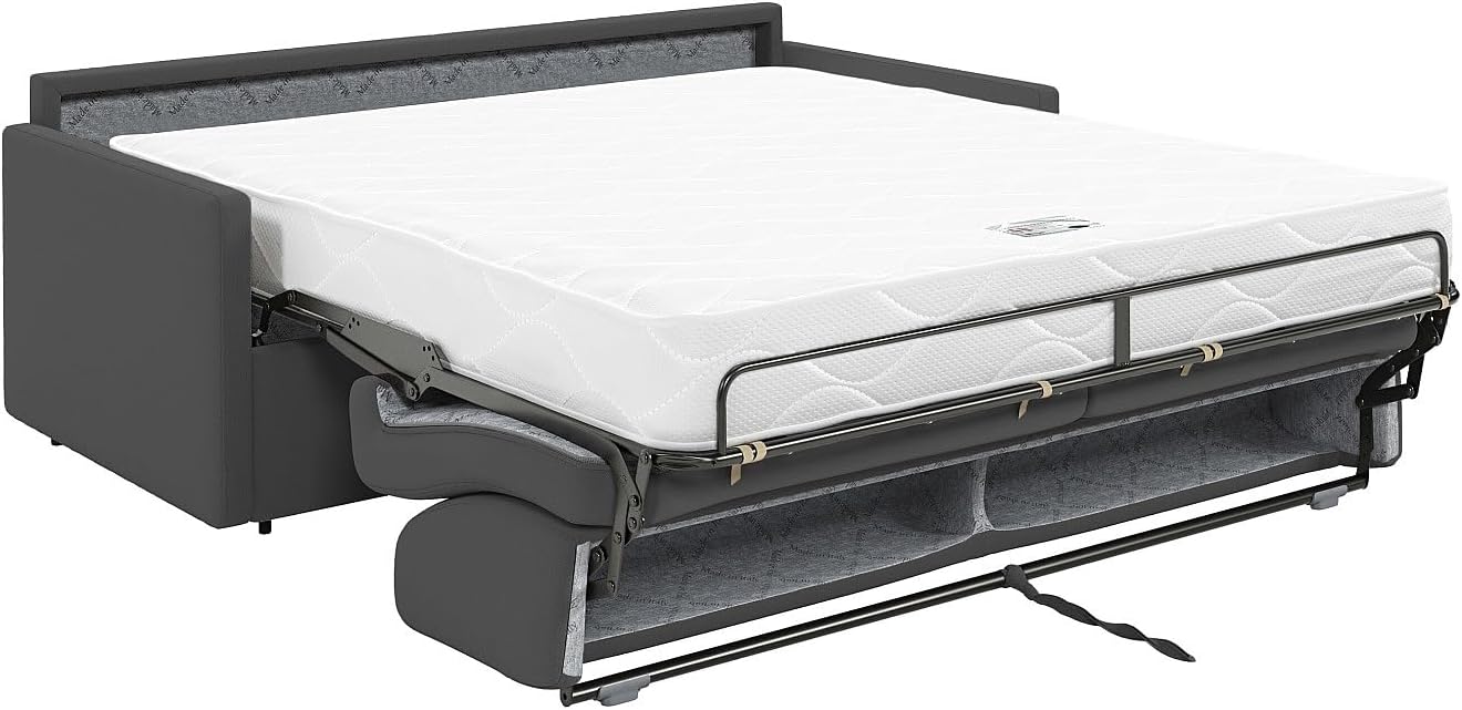 Vente-unique 3-Sitzer-Sofa Express aus Calife-Stoff, LiegeflÑche 140 cm, Matratze 18 cm