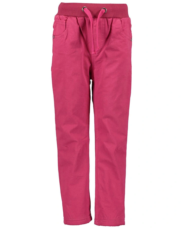 Baumwoll-Hose ESSENTIALS mit Innenfleece in magenta